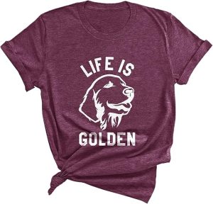 Life Is Golden Funny Golden Retriever